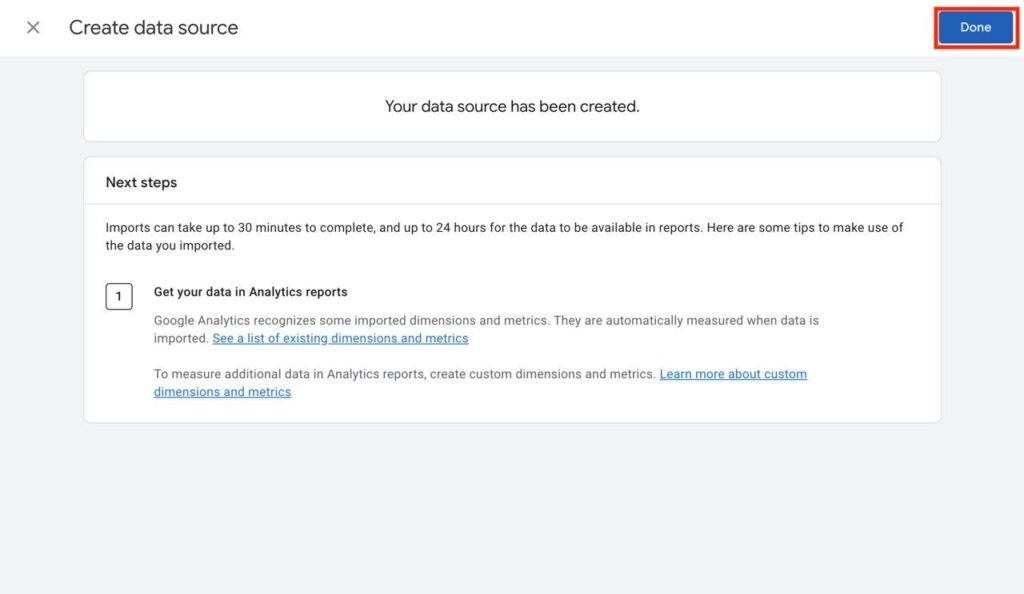 GA4 cost data import from Meta Ads and TikTok Ads